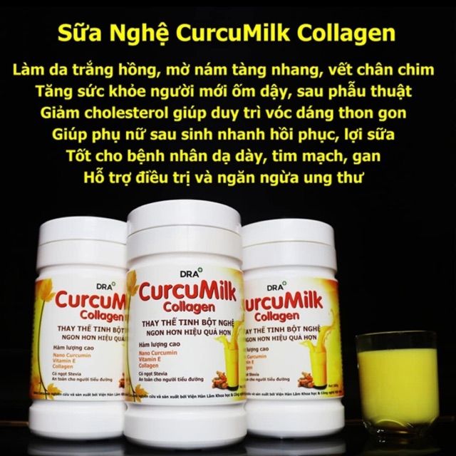 Sữa nghệ curcumilk colagen