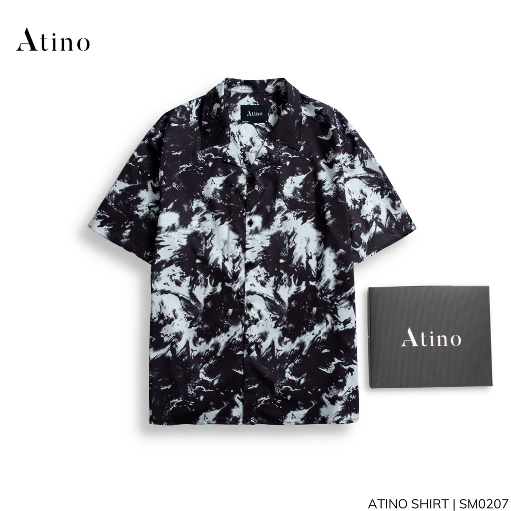 Áo sơ mi cộc tay nam HAT ATINO vải lụa form regular SM0207 | BigBuy360 - bigbuy360.vn