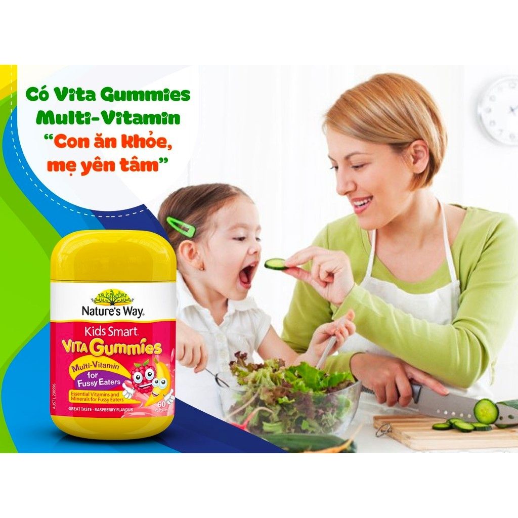 Combo Kẹo Nature's Way Vita Gummies Fussy Và Sữa ROYAL AUSNZ Lactoferrin Formula 400g Tăng Đề Kháng, Giúp Trẻ Ăn Ngon