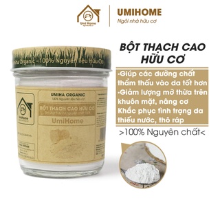 Bột Thạch Cao nguyên chất UMIHOME 135g - Đắp mặt nạ trắng da, loại bỏ mụn giảm nhờn