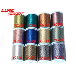 Luresport 100yd Kim Loại 2 Màu Sợi Thanh Xây Dựng Thành Phần Trang Trí Thanh Bọc Sợi Cực Sửa Chữa DIY Phụ Kiện