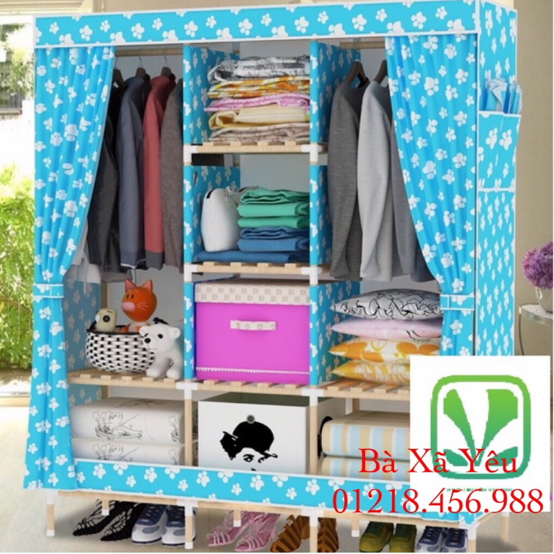 Tủ vải khung gỗ cao cấp - BX2470