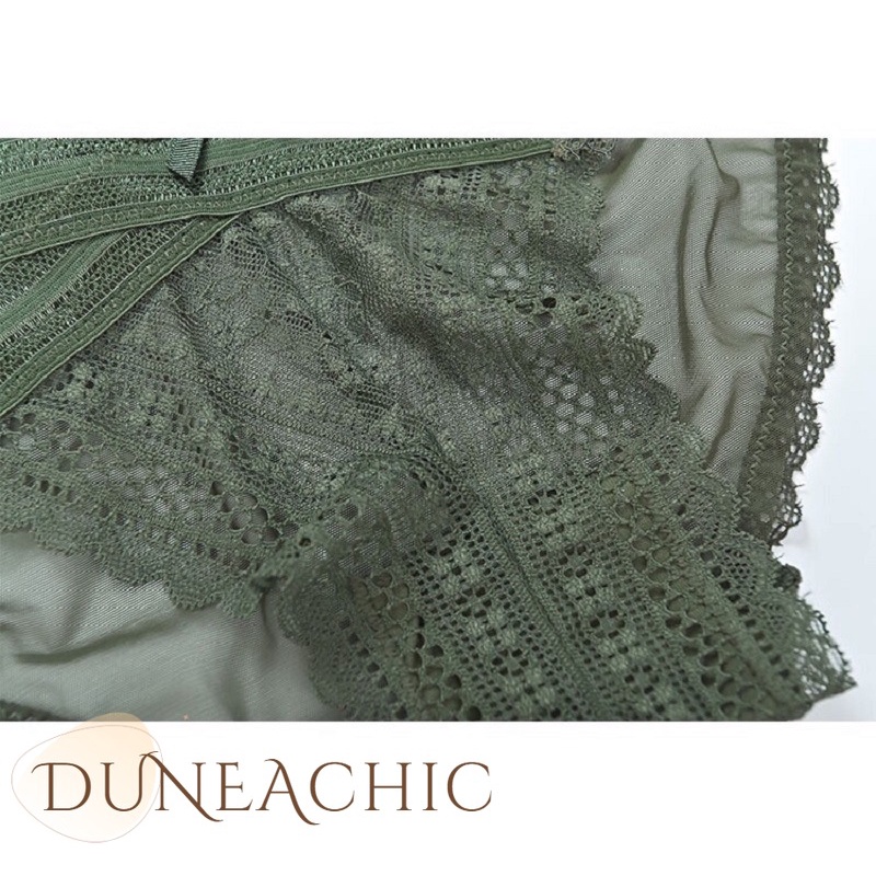 DUNEA Set Đồ Lót Phối Ren Phong Cách Quyến Rũ Dành Cho Nữ