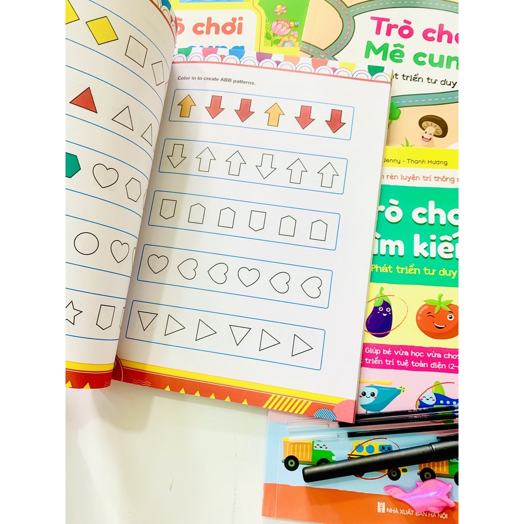 Bộ 4 cuốn Trò chơi Mê cung và Trò chơi tìm kiếm - Rèn luyện trí thông minh - Phát triển tư duy cho trẻ từ 2-6 tuổi