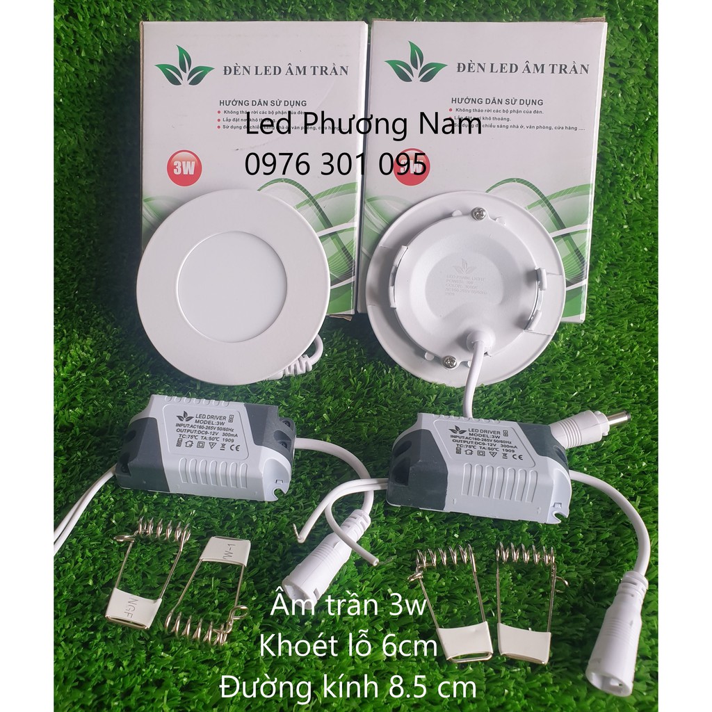 Đèn Led Âm Trần 3W Siêu Mỏng