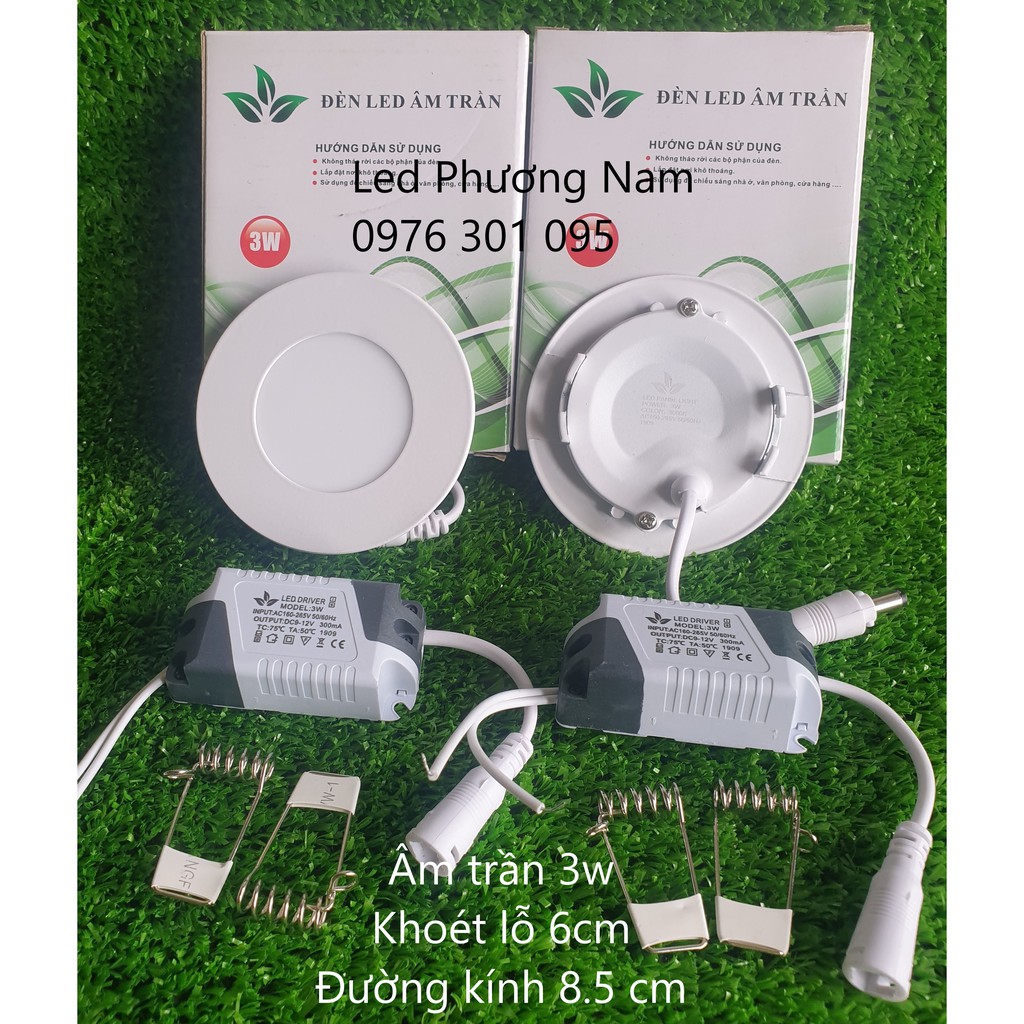 Đèn Led Âm Trần 3w siêu mỏng