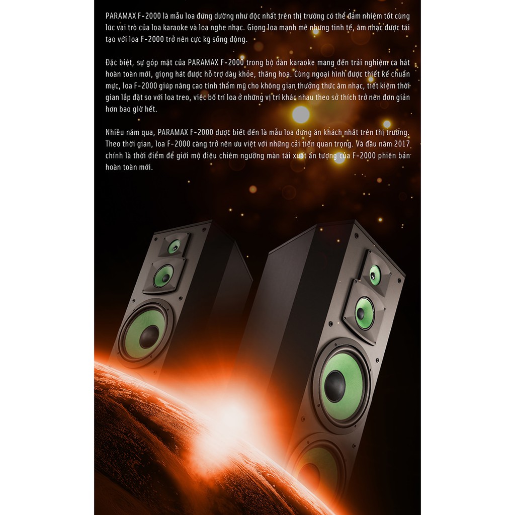 Loa đứng Paramax F2000 New
