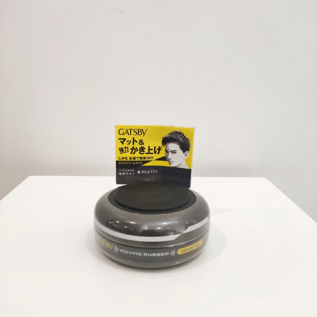 Sáp vuốt tóc nam tạo kiểu tóc Moving Rubber Nhật Bản 80g siêu cứng siêu giữ nếp