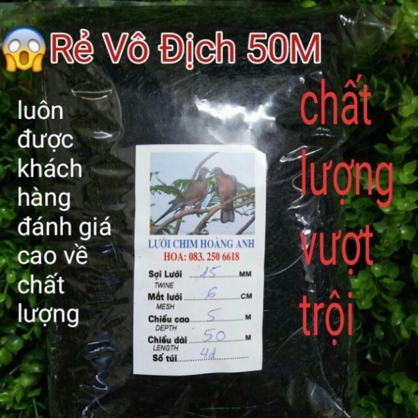 Lưới Bẫy Chim Cu Gáy, Chào mào , sẻ... 15M - 60M cao 5M - đại hạ giá