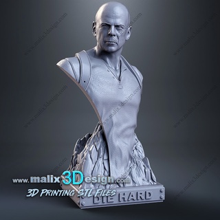 File in  3D mô hình JOHN MCCLANE ( DIE HARD ) - Bust