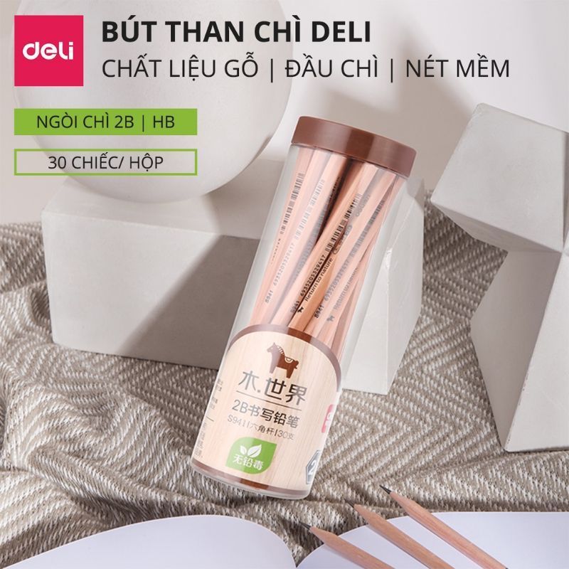 Bút chì gỗ Deli 2B