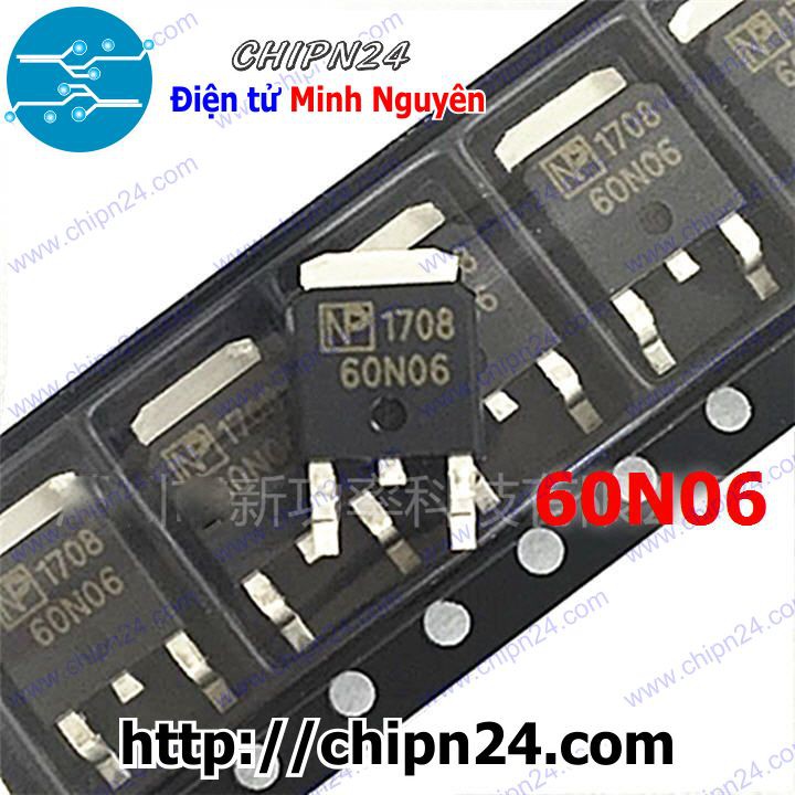 [2 CON] Mosfet Dán 60N06 TO-252 47A 60V Kênh N (SMD Dán) (NPD60N06 NPD 60N06)