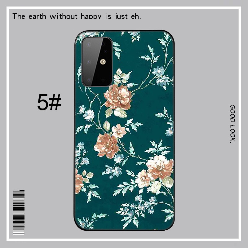 Samsung Galaxy A9 A8 A7 A6 Plus A8+ A6+ 2018 A5 A3 2016 2017 Casing phone Soft Case LU164 Floral Flower