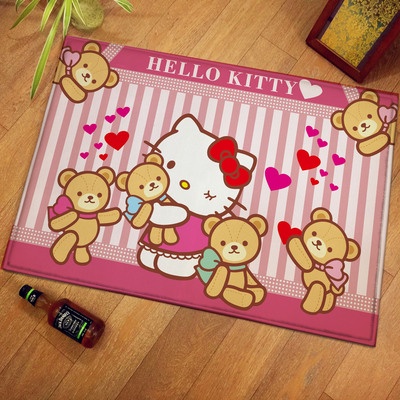 Thảm chữ nhật hình Hello Kitty kích thước 40x60cm KT039