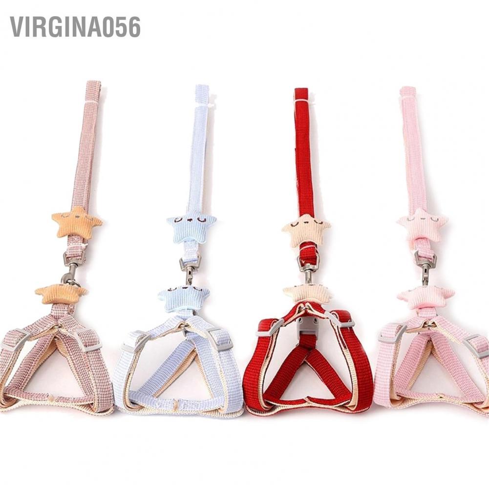 Có thể bán buôn Dây xích cho chó có thể điều chỉnh đai thoải mái Tay cầm an toàn thú cưng Vest với dây kéo để mèo đi dạo Virgina056 Hàng giao ngay