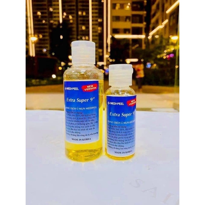 Dung dịch Ủ mụn Medipeel Extra Super 9 plus Cho mụn đầu đen, mụn cám, lỗ chân lông to 50ml 100ml | BigBuy360 - bigbuy360.vn