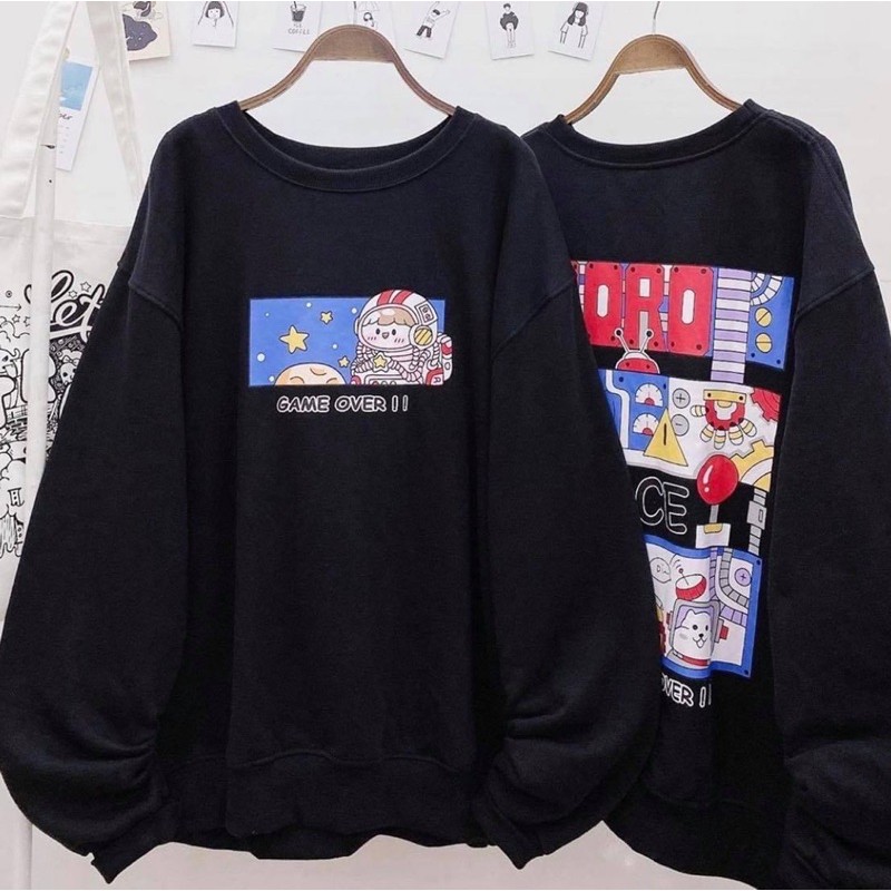 Áo sweater Roro Gameover (4 màu)