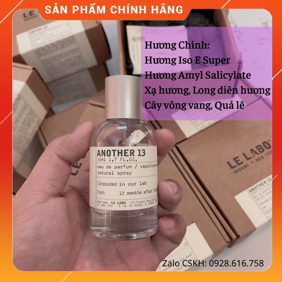 [CHÍNH HÃNG] Nước Hoa Nam Nữ Le Labo Another 13 Hàng Full Box 100% Hương Thơm Sang Trọng | WebRaoVat - webraovat.net.vn