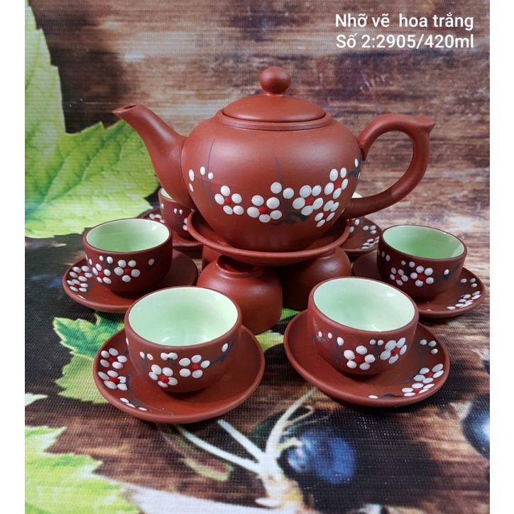 Ấm chén Tử sa Bát Tràng-đất nung đỏ,giá nhà lò chuẩn 100% nhà làm