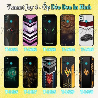 Ốp lưng Vsmart Joy 4 - Ốp dẻo đen in hình Logo Vsmart Thiết kế mới