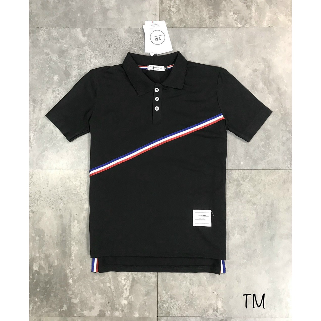 Áo polo nam thể thao sọc chéo PL10 chất cotton cá sấu co giãn 4c-KENT SHOP