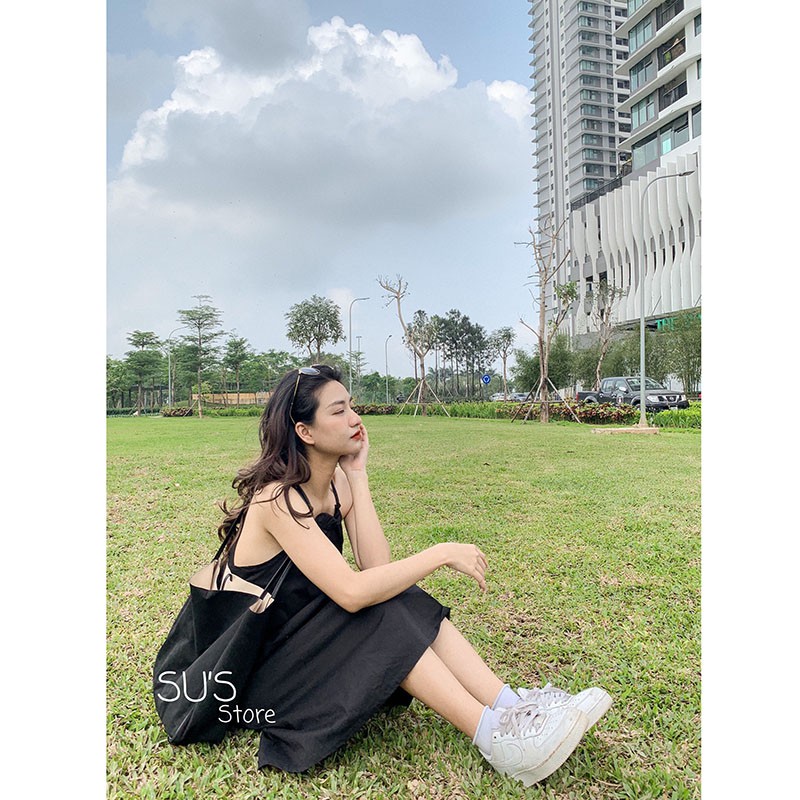 Váy Maxi Khoét Lưng Chất Thô Mềm Siêu Xinh M220-Vin_store168 | BigBuy360 - bigbuy360.vn