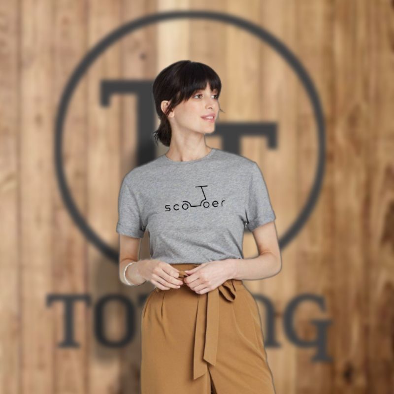 Áo Thun unisex Họa Tiết Xe Tay Ga Ash MISTY COMBAD 30S