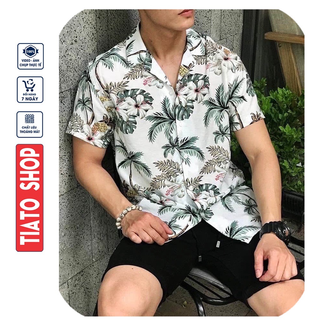 [ẢNH SHOP CHỤP] Sơ mi nhóm, áo hoa quả pijamas đi biển hawaii nam nữ, chụp kỷ yếu Giá Rẻ Hôm Nay