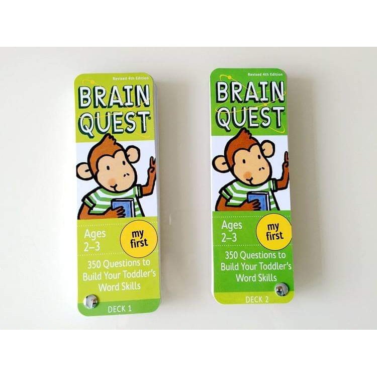 Brain quest - Thẻ hỏi - đáp rèn trí thông minh tiếng Anh cho bé 2-6 tuổi