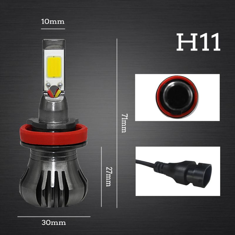 Set 2 Bóng Đèn Pha Chống Sương Mù 12V 40W 4800LM Cho Xe Hơi