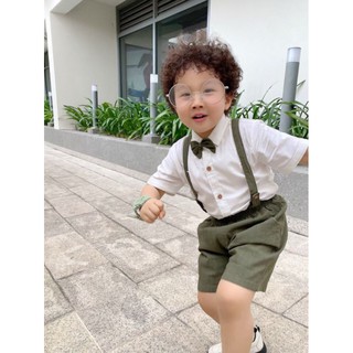 Bộ yếm vest gile bé trai