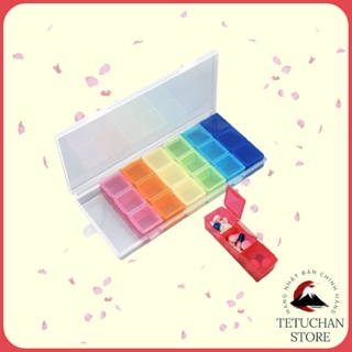 Hộp đựng thuốc 7 ngày Yamada bảo quản thuốc, tiện bỏ túi Nhật Bản - Tetuchan Store