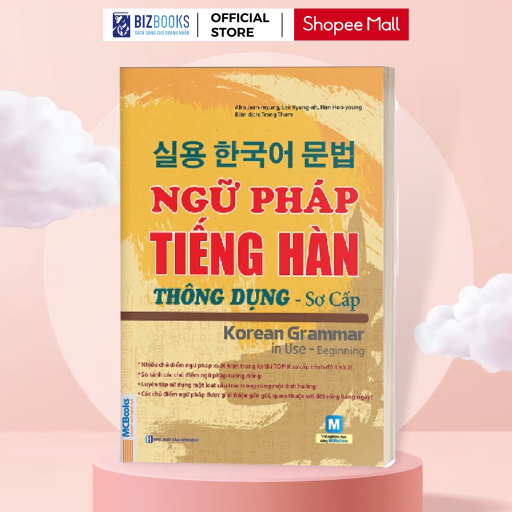 Sách - Ngữ Pháp Tiếng Hàn Thông Dụng (Sơ Cấp) – Korean Grammar In Use - Bizbooks Tặng Sổ Tay, Bookmark