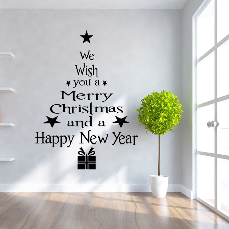 Christmas Decor Wall Window Stickers Merry Christmas Decorations for Home Noel Xmas Gifts Christmas Ornaments New Year 2021