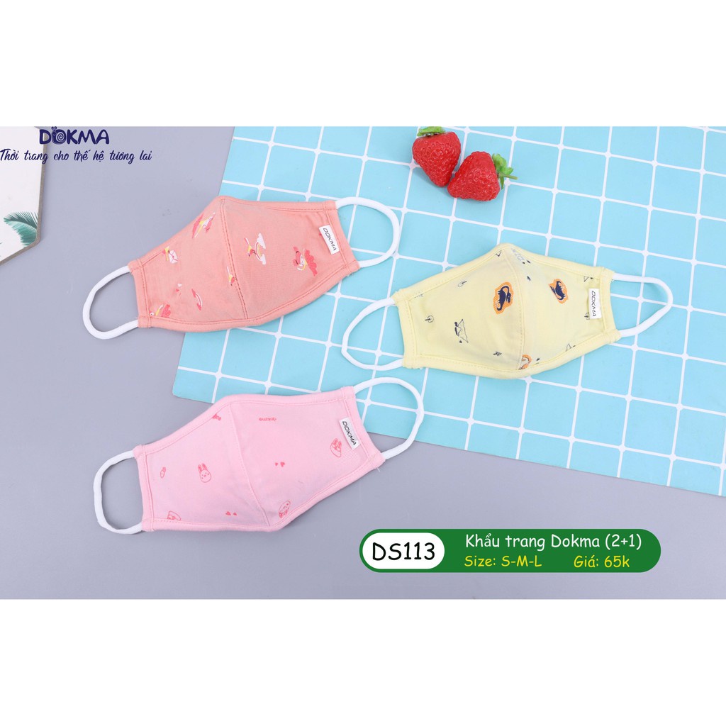 SALE 20% - Khẩu trang bé trai, bé gái Dokma
