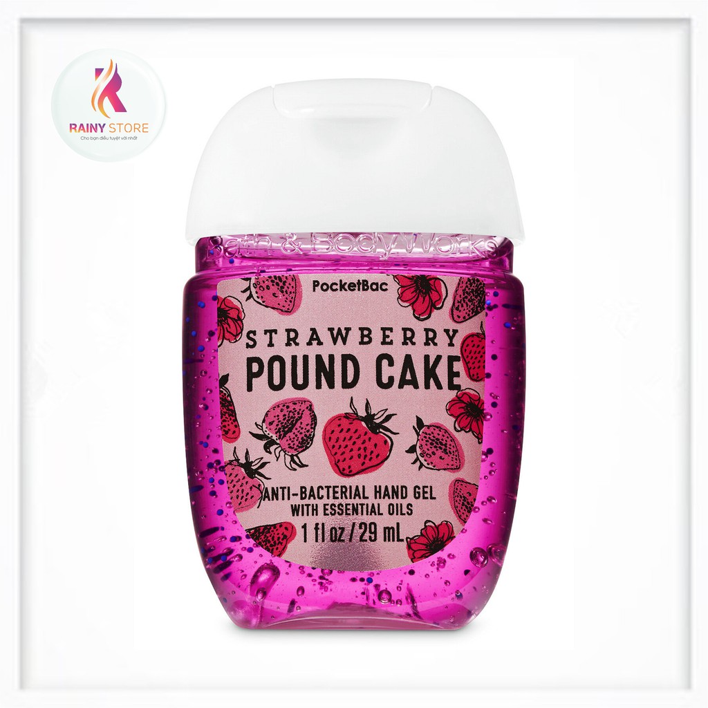 Gel rửa tay khô Bath & Body Works Strawberry Pound Cake 29ml