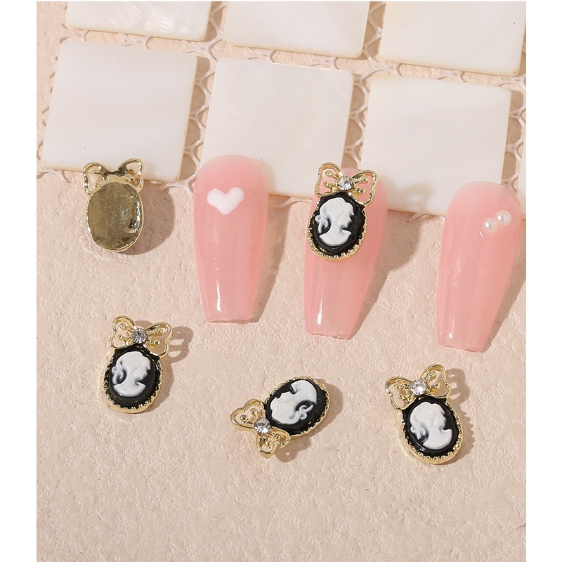 Miếng Dán Trang Trí Móng Tay Hình Hoa Tulip Thỏ Hoa Tulip Phong Cách Retro Mới