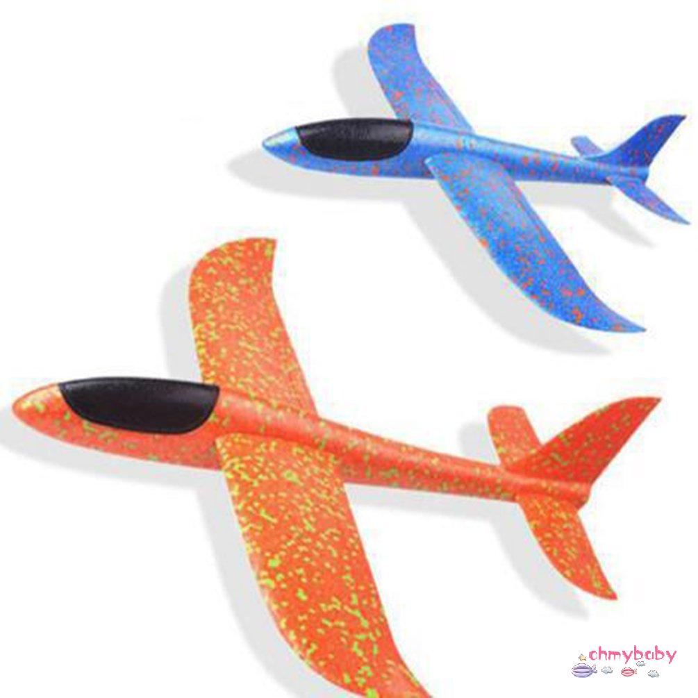 【OMB】 Led Form Airplane Hand Launch Throwing Glider Aircraft Foam EPP Airplane Toy