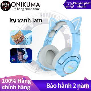 Tai nghe chơi game có mic Onikuma K9 với tai mèo có thể tháo rời cho điện thoại máy tính xách tay PC/PS4 hành 24 tháng