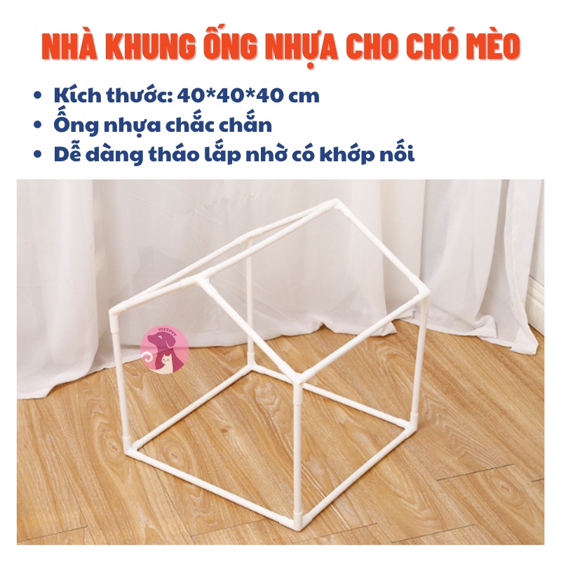 Đệm Cho Chó Mèo Thú Cưng - Nhà Khung Ống Nhựa Siêu Xinh - Nệm Cho Chó Mèo Vietpet Shop