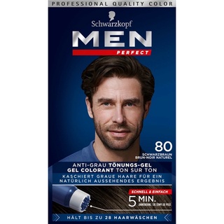 Thuốc nhuộm tóc phủ bạc dành cho Nam Schwazkopf Men Perfect 80 - Nâu đen