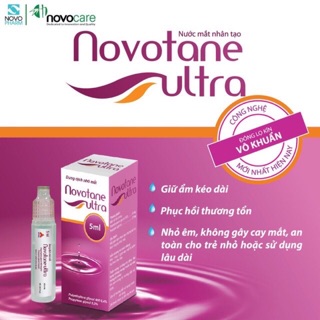 Nước mắt nhân tạo Novotane Ultra- Giảm khô, mỏi mắt, cận thị