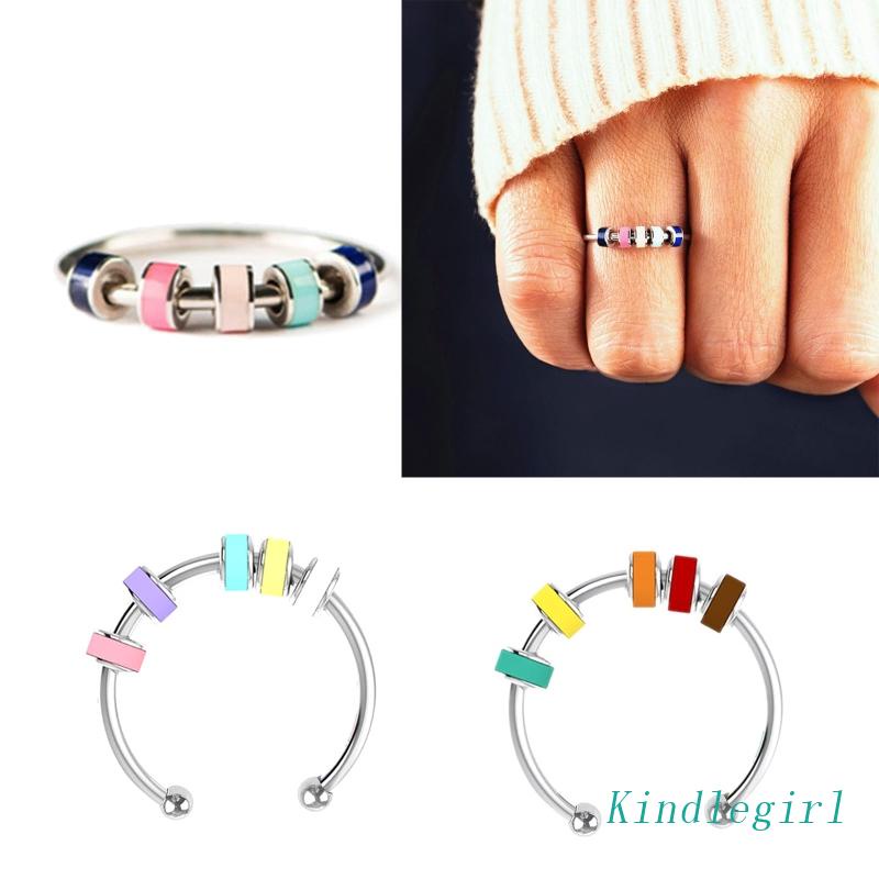 Nhẫn Đeo Tay Chống Lo Lắng Đính Hạt Thời Trang Giáng Sinh Cho Nữ