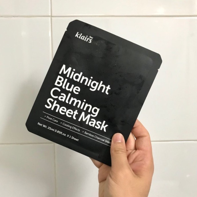 Mặt Nạ Làm Dịu Da Dear, Klairs Midnight Blue Calming Sheet Mask 25ml