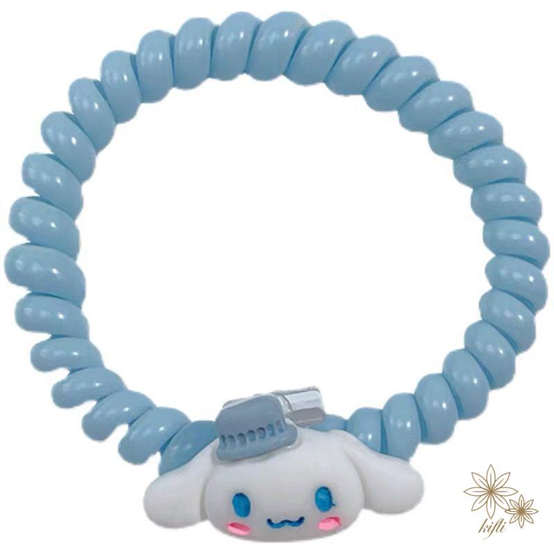 【kifli】Dây Buộc Tóc Cao Su Hình Chú Chó Cinnamon Dễ Thương Phong Cách Mới Cho Nữ