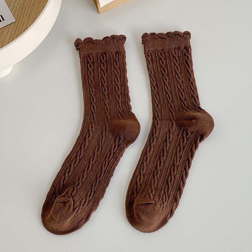 Vớ Thoáng Khí Màu Sắc Đơn Giản Cho Nữ