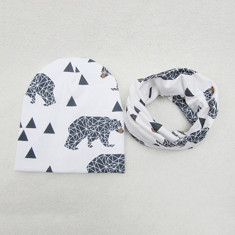 Bộ 2 mũ cotton mềm mại cho bé trai