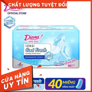 Băng vệ sinh hàng ngày 【Free Ship 】Diana Sensi cool frseh gói 40 miếng【Gia Dụng Giá Siêu Rẻ】