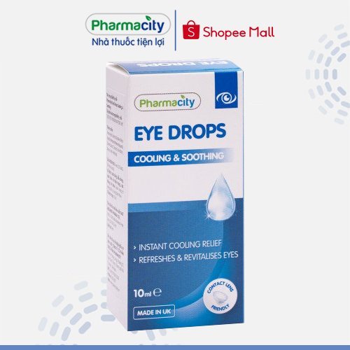 Nhỏ mắt Pharmacity Eye Drops - Cooling &amp; Soothing (Chai 10ml)