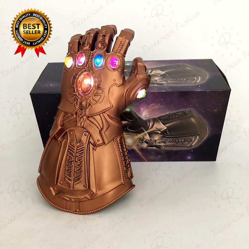 Marvel Thanos Infinity Gloves Avengers Cosplay Toys With LED Light  Kids Birthday G